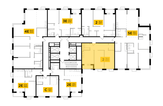 Продажа 2-комнатной квартиры 63 м², 25/27 этаж
