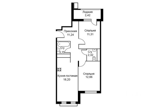 Продажа 3-комнатной квартиры 63 м², 4/4 этаж