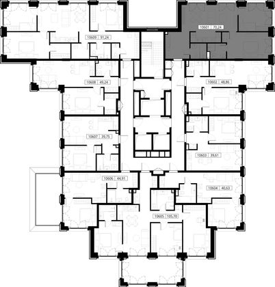 Продажа 2-комнатной квартиры 70,2 м², 6/15 этаж