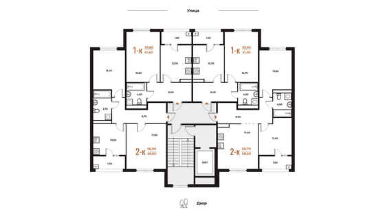 Продажа 1-комнатной квартиры 41,5 м², 5 этаж
