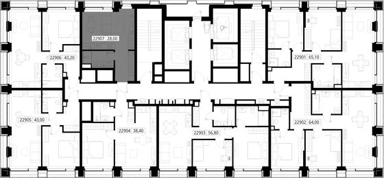 Продажа квартиры-студии 28 м², 29/36 этаж