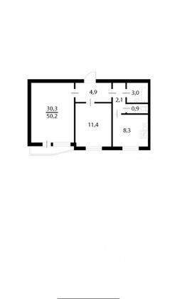 Продажа 2-комнатной квартиры 52 м², 5/17 этаж