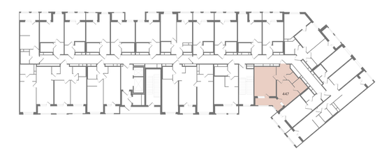 Продажа 1-комнатной квартиры 49,6 м², 9/12 этаж