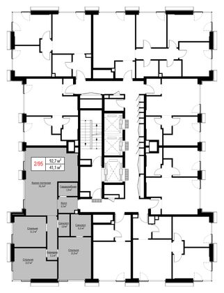 Продажа 3-комнатной квартиры 91,4 м², 13/30 этаж