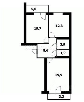 Продажа 2-комнатной квартиры 70 м², 4/22 этаж