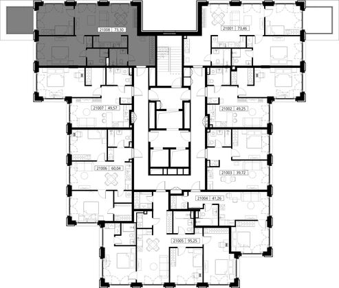 Продажа 2-комнатной квартиры 73,3 м², 10/15 этаж