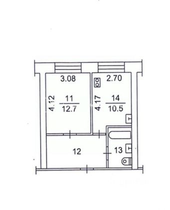 Продажа 1-комнатной квартиры 36,7 м², 2/3 этаж