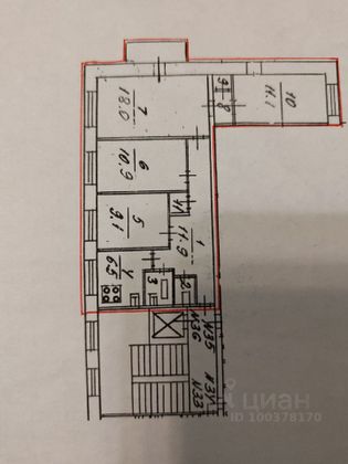 Продажа 4-комнатной квартиры 74,2 м², 9/9 этаж