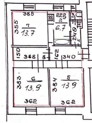 Продажа 3-комнатной квартиры 64 м², 2/2 этаж