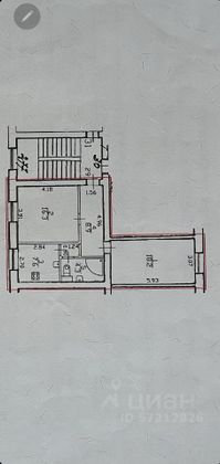 Продажа 2-комнатной квартиры 55,3 м², 2/5 этаж