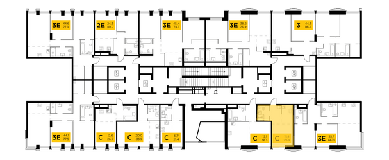 Продажа квартиры-студии 25,9 м², 3/33 этаж