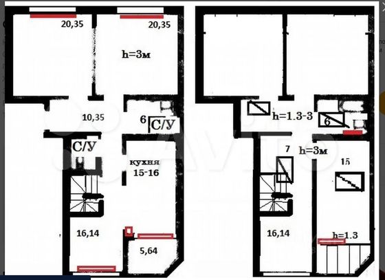 Продажа 3-комнатной квартиры 135 м², 4/4 этаж