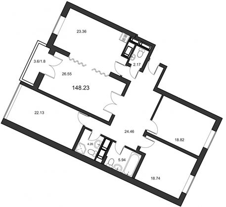 Продажа 4-комнатной квартиры 147,9 м², 23/24 этаж