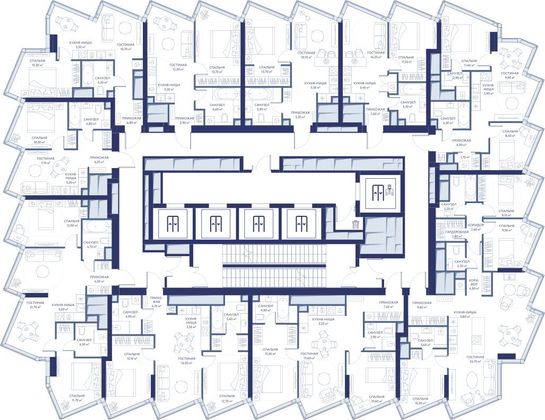 Продажа 2-комнатной квартиры 60,3 м², 18/34 этаж