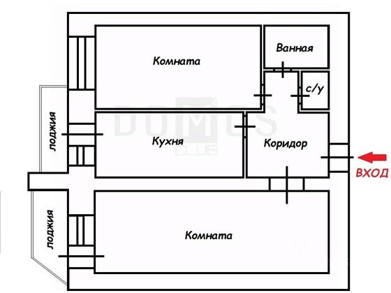 Продажа 2-комнатной квартиры 56,4 м², 3/9 этаж