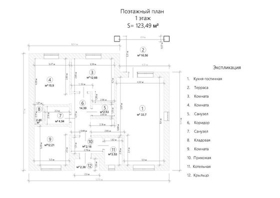 Продажа дома, 123,5 м², с участком 8,4 сотки