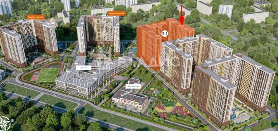 Продажа 2-комнатной квартиры 59,5 м², 23/25 этаж