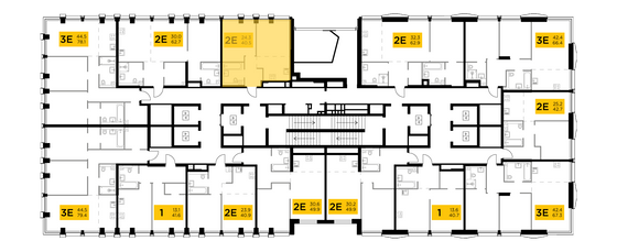 Продажа 2-комнатной квартиры 40,5 м², 21/35 этаж