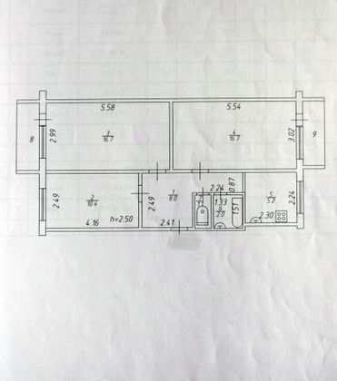 Продажа 3-комнатной квартиры 61 м², 1/5 этаж