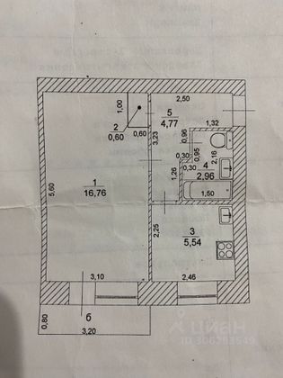 Продажа 1-комнатной квартиры 32 м², 2/3 этаж