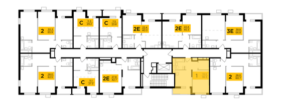 Продажа 1-комнатной квартиры 36,5 м², 5/8 этаж