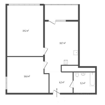 Продажа 2-комнатной квартиры 65 м², 6/27 этаж