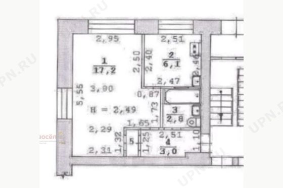 Продажа 1-комнатной квартиры 29 м², 1/5 этаж
