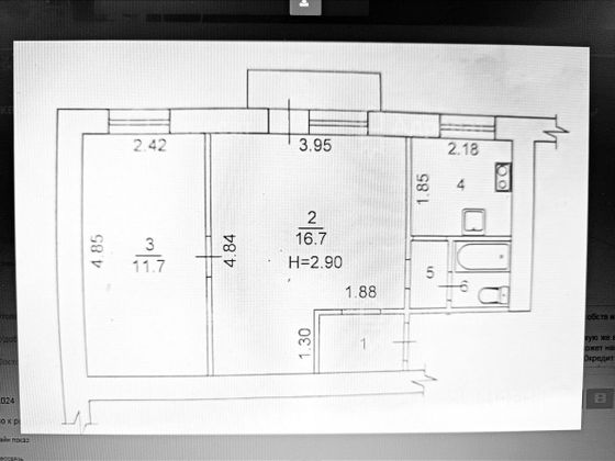 Продажа 2-комнатной квартиры 37,3 м², 2/2 этаж