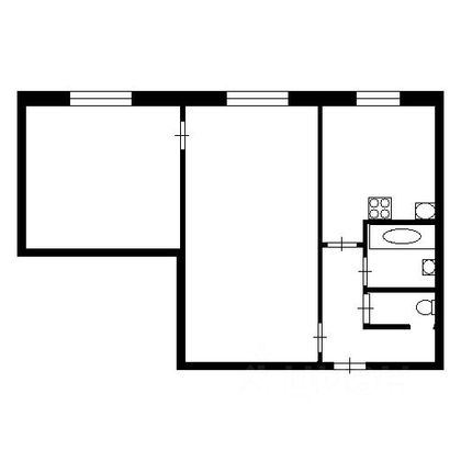 Продажа 2-комнатной квартиры 41,4 м², 1/3 этаж