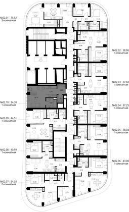 Продажа квартиры-студии 34,4 м², 2/49 этаж