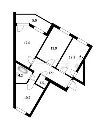 Продажа 3-комнатной квартиры 72,8 м², 3/10 этаж