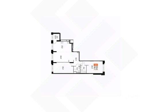 Продажа 3-комнатной квартиры 92 м², 19/43 этаж