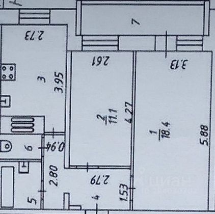 Продажа 2-комнатной квартиры 50,8 м², 11/18 этаж