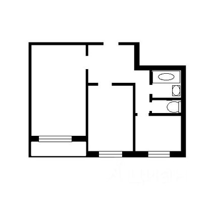 Продажа 2-комнатной квартиры 43,1 м², 2/9 этаж