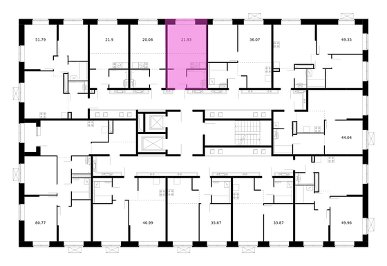 Продажа квартиры-студии 21,9 м², 9/10 этаж