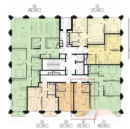 Продажа 1-комнатной квартиры 21,4 м², 3/18 этаж
