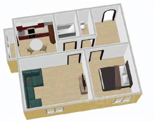 Продажа 2-комнатной квартиры 56,7 м², 3/25 этаж