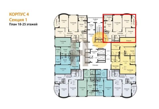 Продажа 3-комнатной квартиры 86,2 м², 18/25 этаж