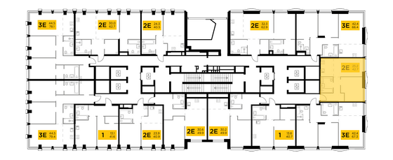 Продажа 2-комнатной квартиры 42,7 м², 16/35 этаж