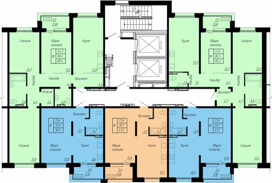 Продажа 1-комнатной квартиры 41,5 м², 8/17 этаж