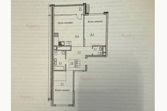 Продажа 3-комнатной квартиры 81,3 м², 2/28 этаж