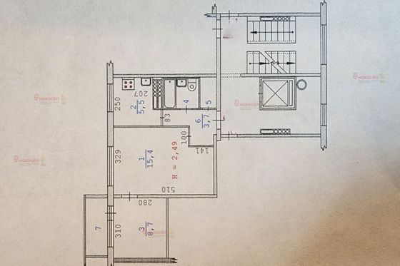 Продажа 2-комнатной квартиры 37 м², 8/9 этаж