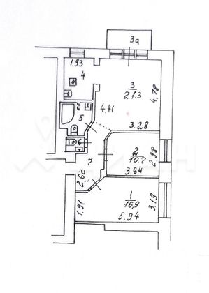 Продажа 2-комнатной квартиры 69 м², 4/7 этаж