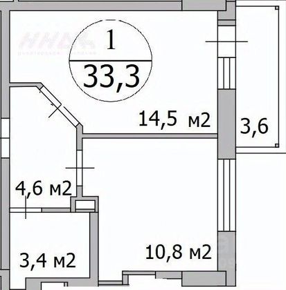 Продажа 1-комнатной квартиры 37 м², 5/18 этаж