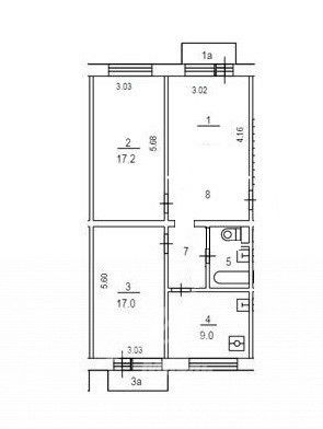 Продажа 3-комнатной квартиры 67,3 м², 4/5 этаж