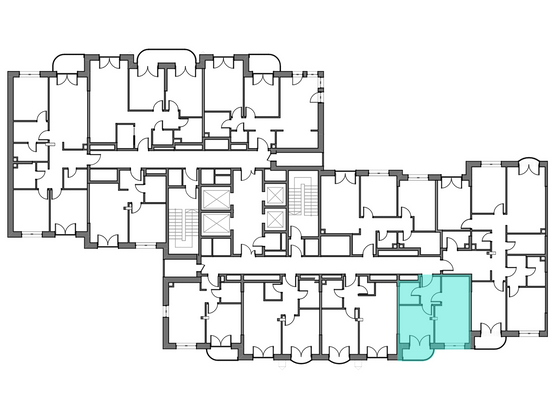 Продажа 1-комнатной квартиры 36,7 м², 22/28 этаж