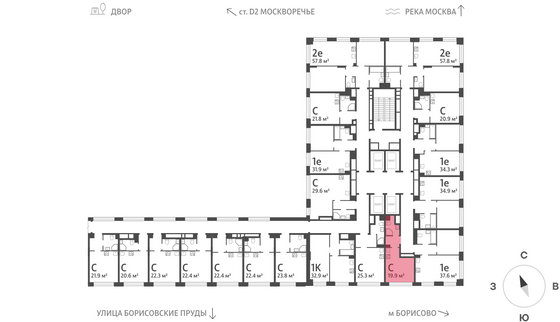 Продажа квартиры-студии 19,9 м², 3/30 этаж