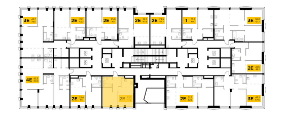 Продажа 2-комнатной квартиры 41 м², 20/32 этаж