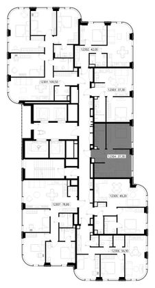 Продажа 1-комнатной квартиры 37,3 м², 23/30 этаж