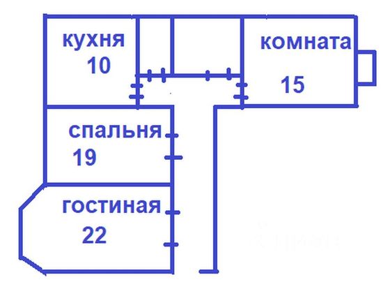 Продажа 3-комнатной квартиры 84 м², 5/9 этаж